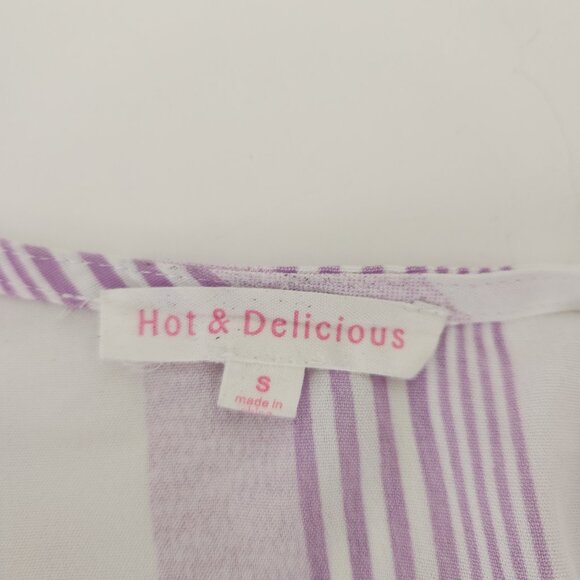 Hot & Delicious Size S Tie Front Boho Beachy Dramatic Sleeves with Ruffles Top - Picture 6 of 8